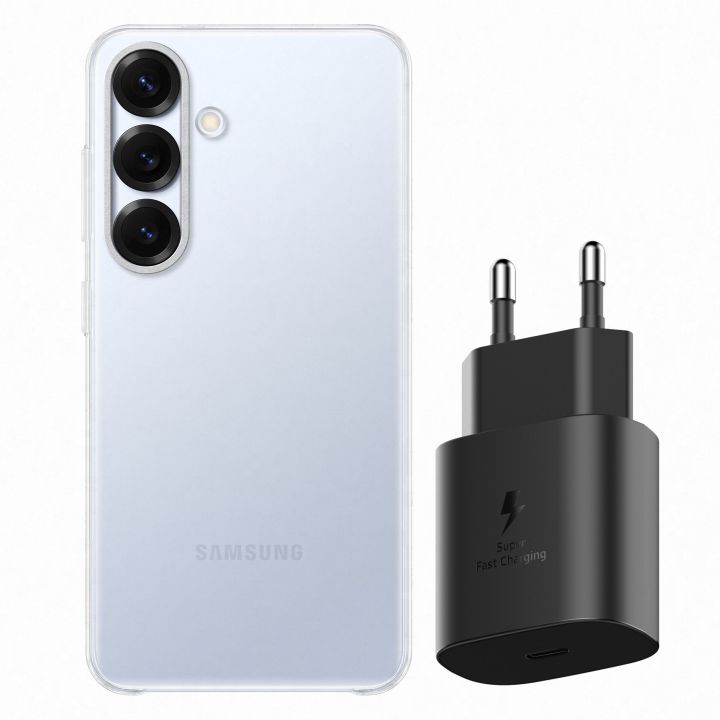 ערכת הרשמה מוקדמת Galaxy S25 W25 כיסוי ומטען