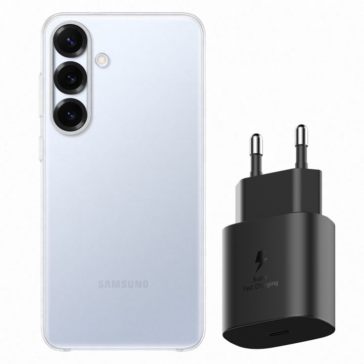 ערכת הרשמה מוקדמת Galaxy S25+ W25 פלוס כיסוי ומטען