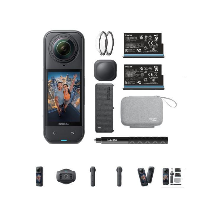 מצלמת אקסטרים Insta360 X5 Essential Bundle