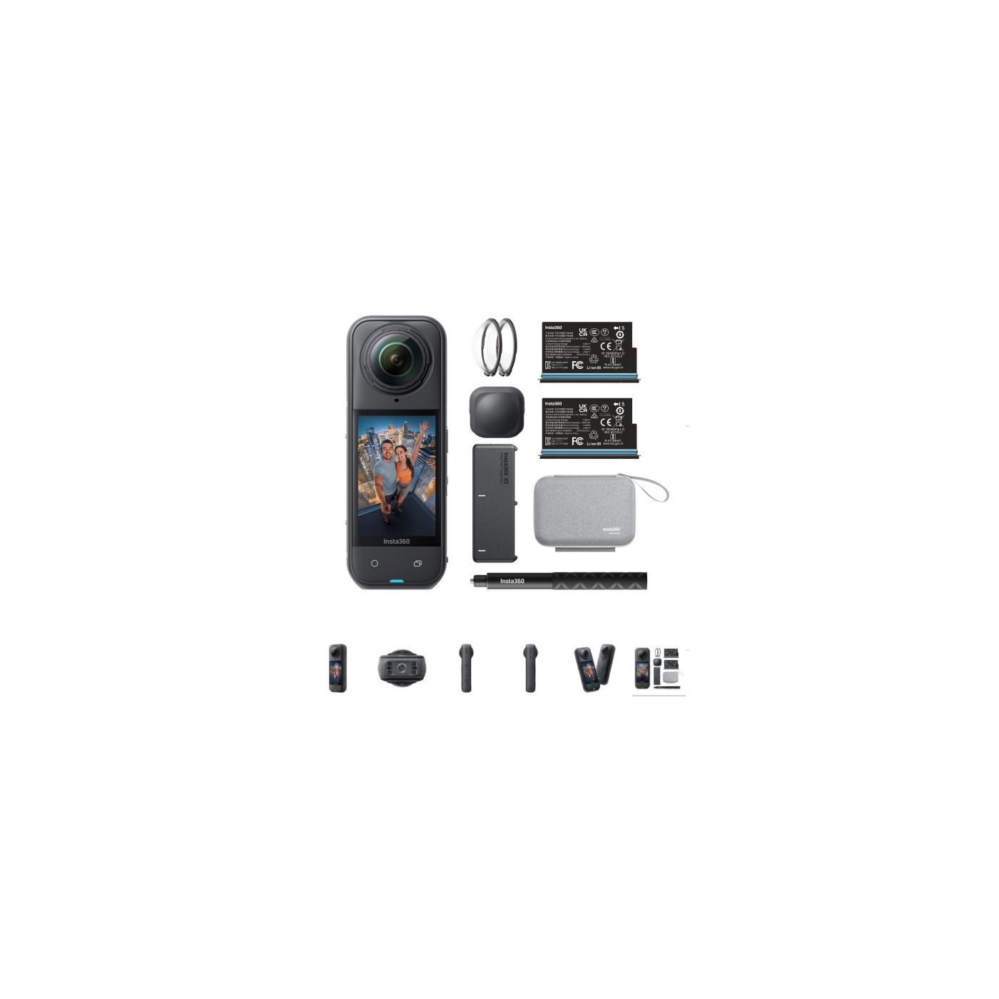 מצלמת אקסטרים Insta360 X5 Essential Bundle